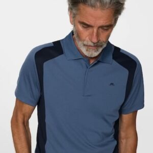 J. Lindeberg Legacy heren golf polo vintage indigo