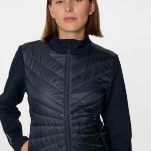 J. Lindeberg Madde quilt hybrid jacket navy