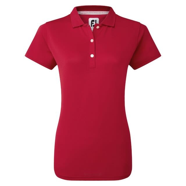 FootJoy Golfpolo voor dames met het logo van golfbaan het Woold in ton sur ton - Afbeelding 5