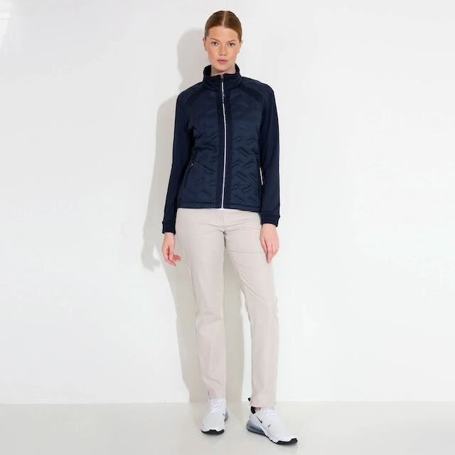 Abacus Portrush hybrid dames golf jacket navy - Afbeelding 4