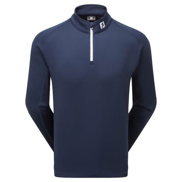 Footjoy chill out pullover voor heren met het logo van Golfbaan het Woold in ton sur ton - Afbeelding 2