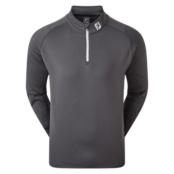 Footjoy chill out pullover voor heren met het logo van Golfbaan het Woold in ton sur ton - Afbeelding 4