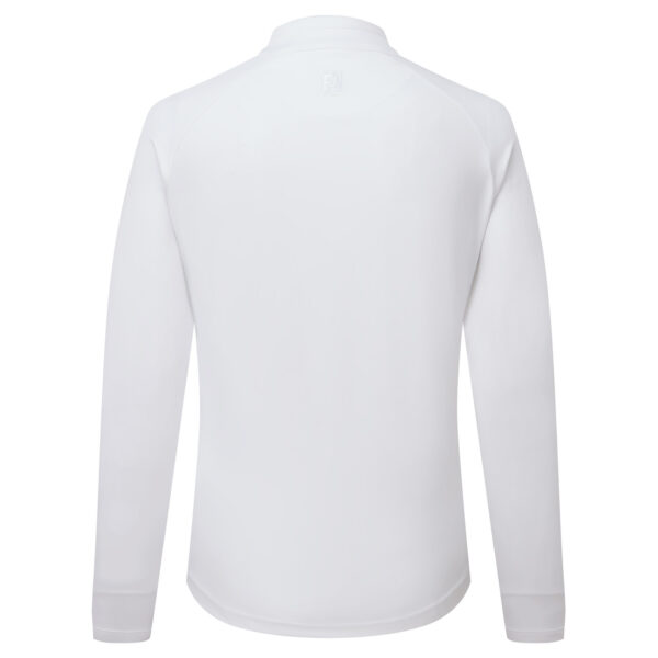 Footjoy half zip midlayer voor dames met het logo van Golfbaan het Woold in ton sur ton - Afbeelding 3