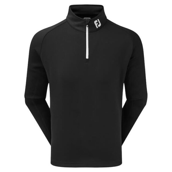 Footjoy chill out pullover voor heren met het logo van Golfbaan het Woold in ton sur ton - Afbeelding 5