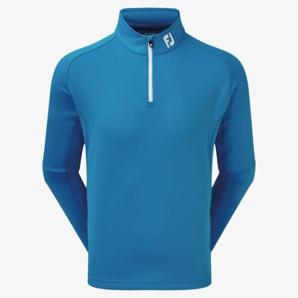 Footjoy chill out pullover voor heren met het logo van Golfbaan het Woold in ton sur ton - Afbeelding 7