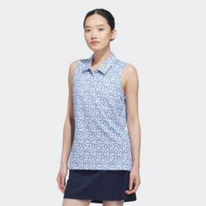 adidas Ultimate365 Printed Ottoman Climacool mouwloze damespolo