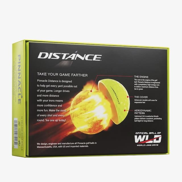 Pinnacle Distance golfballen 15 stuks geel - Afbeelding 6
