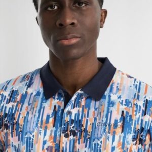 Calvin Klein Glitch heren print golf polo