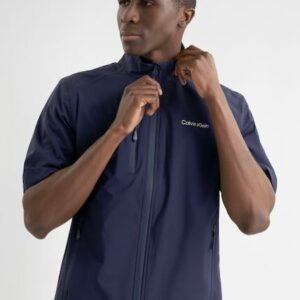 Calvin Klein Acres waterdicht heren golf jack met korte mouw navy
