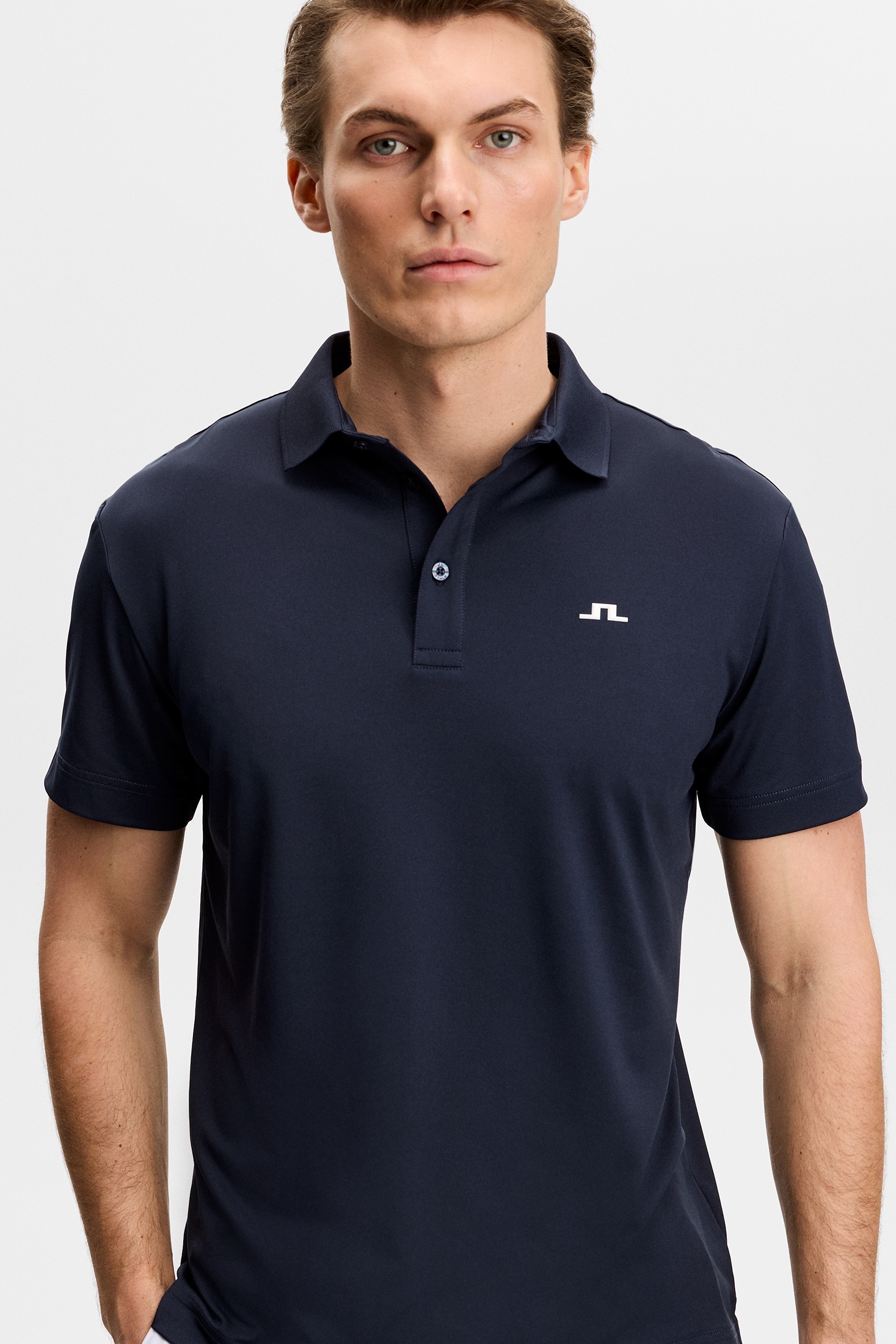 J. Lindeberg Bridge heren golf polo navy - Afbeelding 3