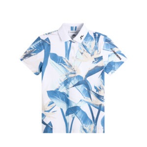 J. Lindeberg Tour tech dames print golfpolo paradise skylight