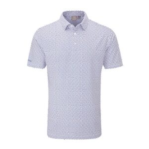 Ping Ephron heren golf polo white pink