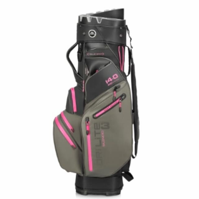 Big max Drilite Silencio 3 cartbag charcoal black fuchsia - Afbeelding 4