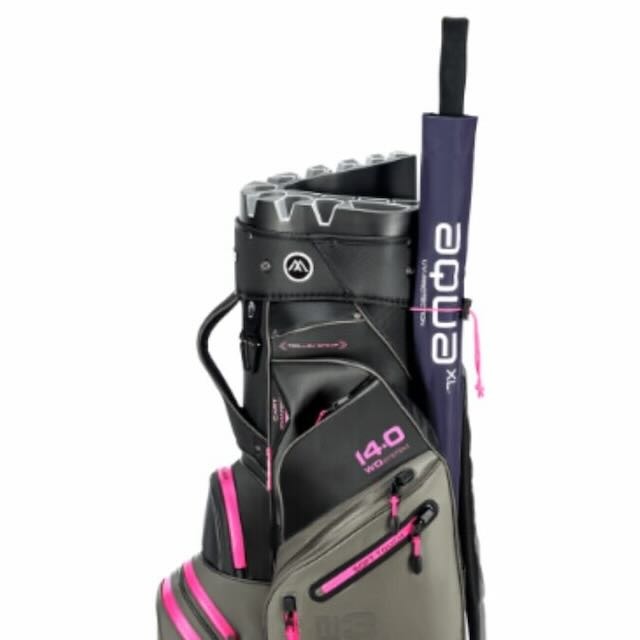 Big max Drilite Silencio 3 cartbag charcoal black fuchsia - Afbeelding 5