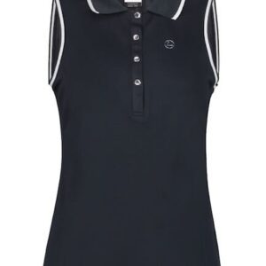 Luhta Kivisaari mouwloze golf polo dark blue