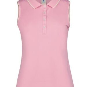 Luhta Kivisaari mouwloze golf polo roze