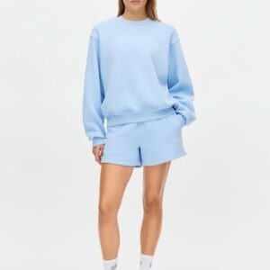 Rohnisch dames golf Base sweatshirt chambray blue