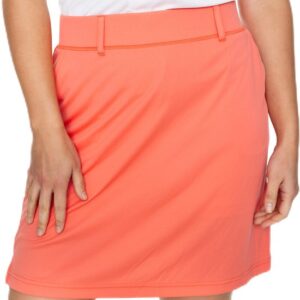 Func Factory Jill Golfrokje bright coral – Stretch Dames Rokje met Binnenbroekje