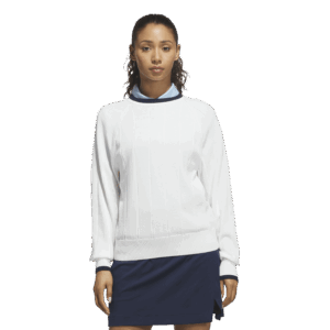 Adidas crew neck sweater white