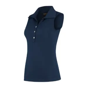 Bardot Top Dark Navy – Stijlvolle dames golftop met comfortabele pasvorm