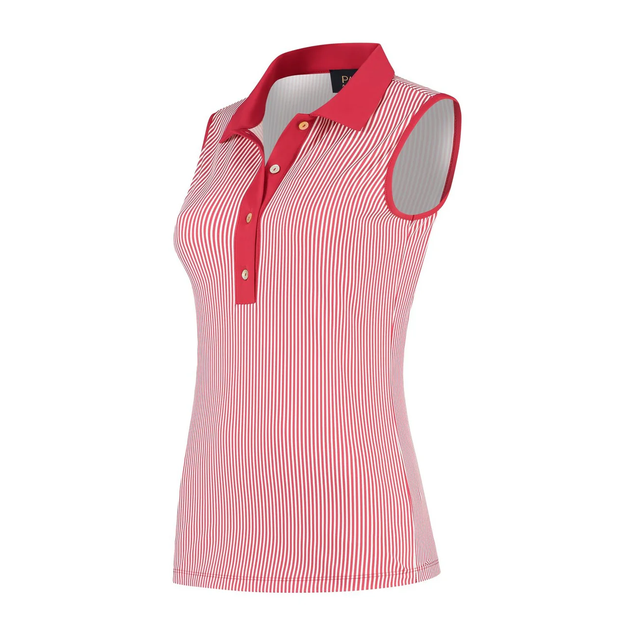 Par69 Bingo polo dark red off white stripe