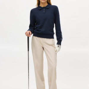 Rohnisch Elevate Golfbroek Dames – Wide Leg Stretch Golfbroek Oatmeal