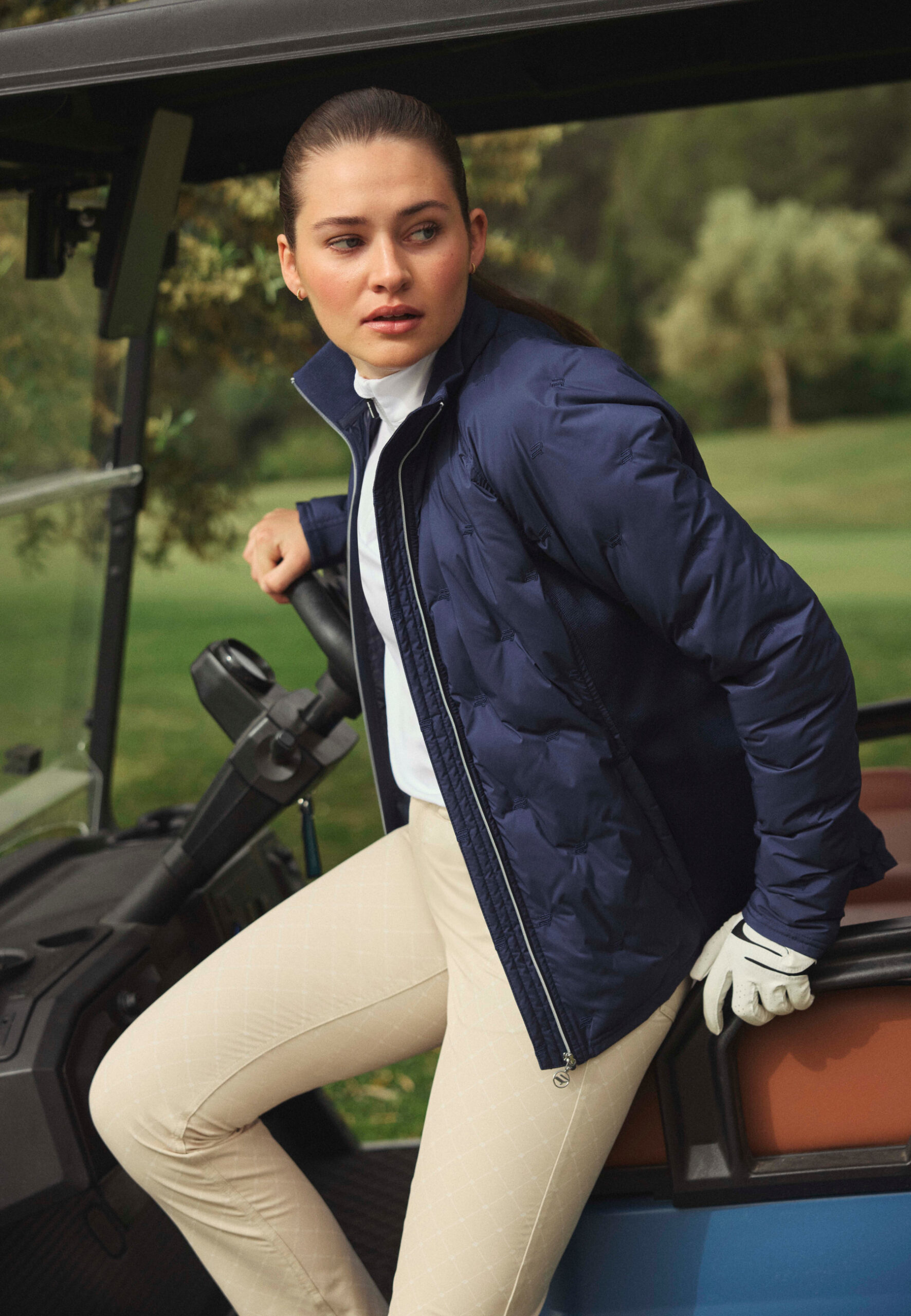 Röhnisch Padded Windbreaker Jacket Dames – Gewatteerde Windafstotende Golfjas