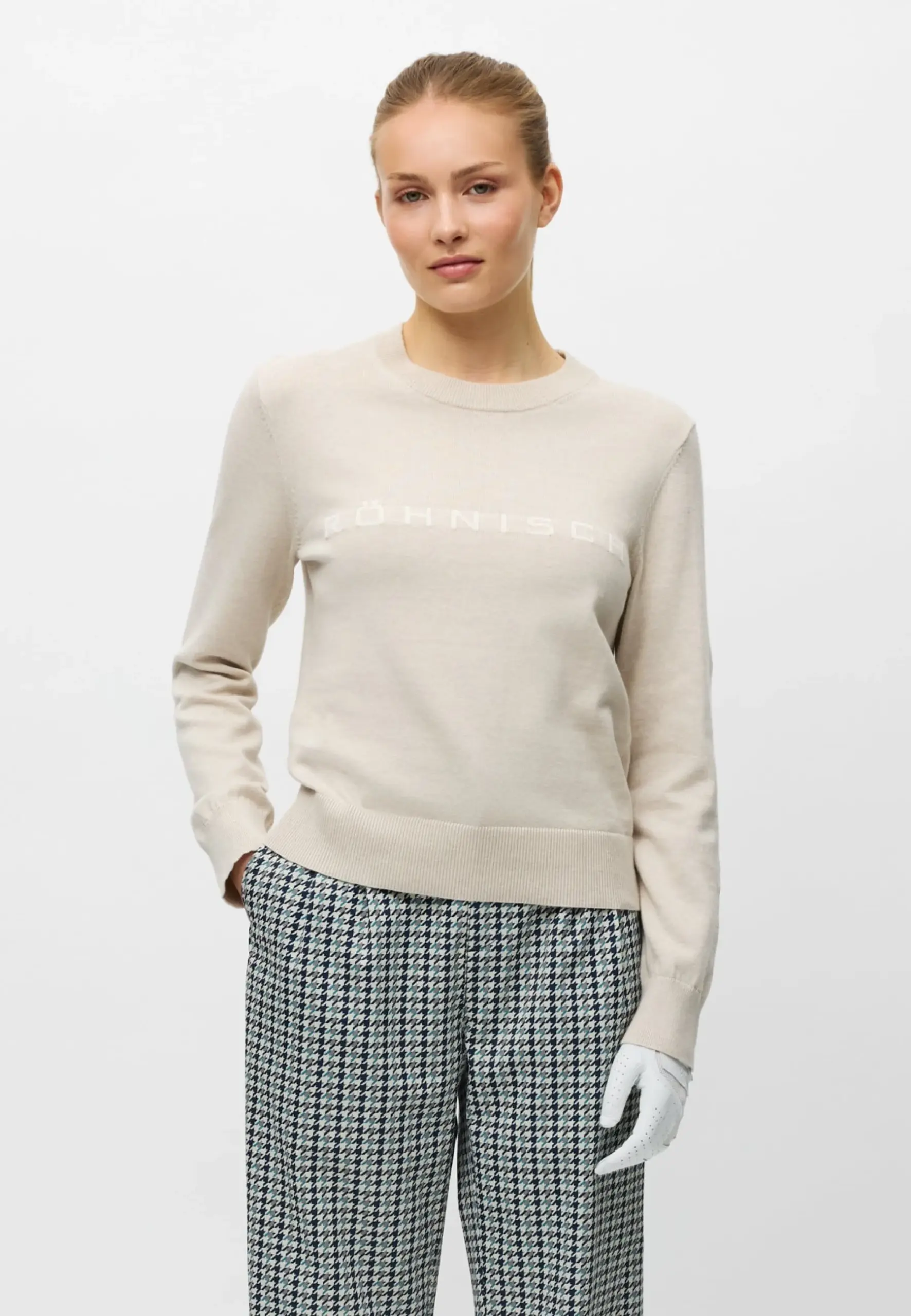 Röhnisch Team Crewneck Dames – Biologisch Katoenen Golf Sweater