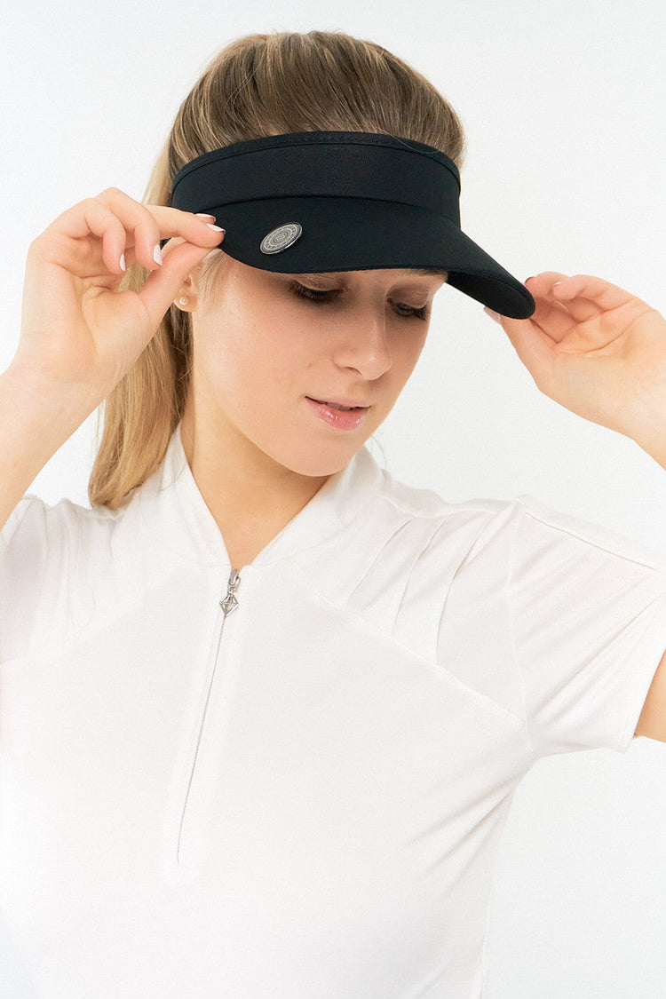 Surprizeshop telephone wire visor with magnet and ball marker black