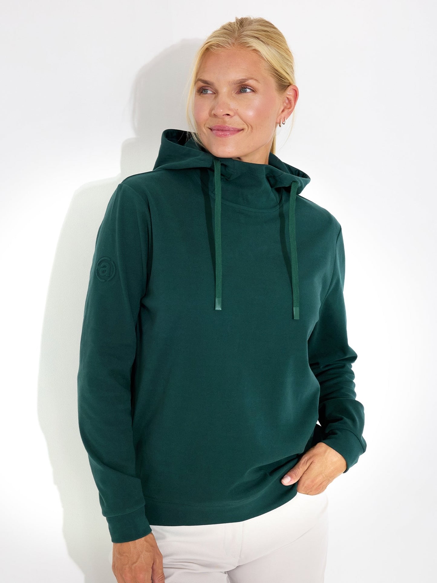 Abacus Banff Hoodie Dames Course Green – Zachte Stretch Golf Hoodie