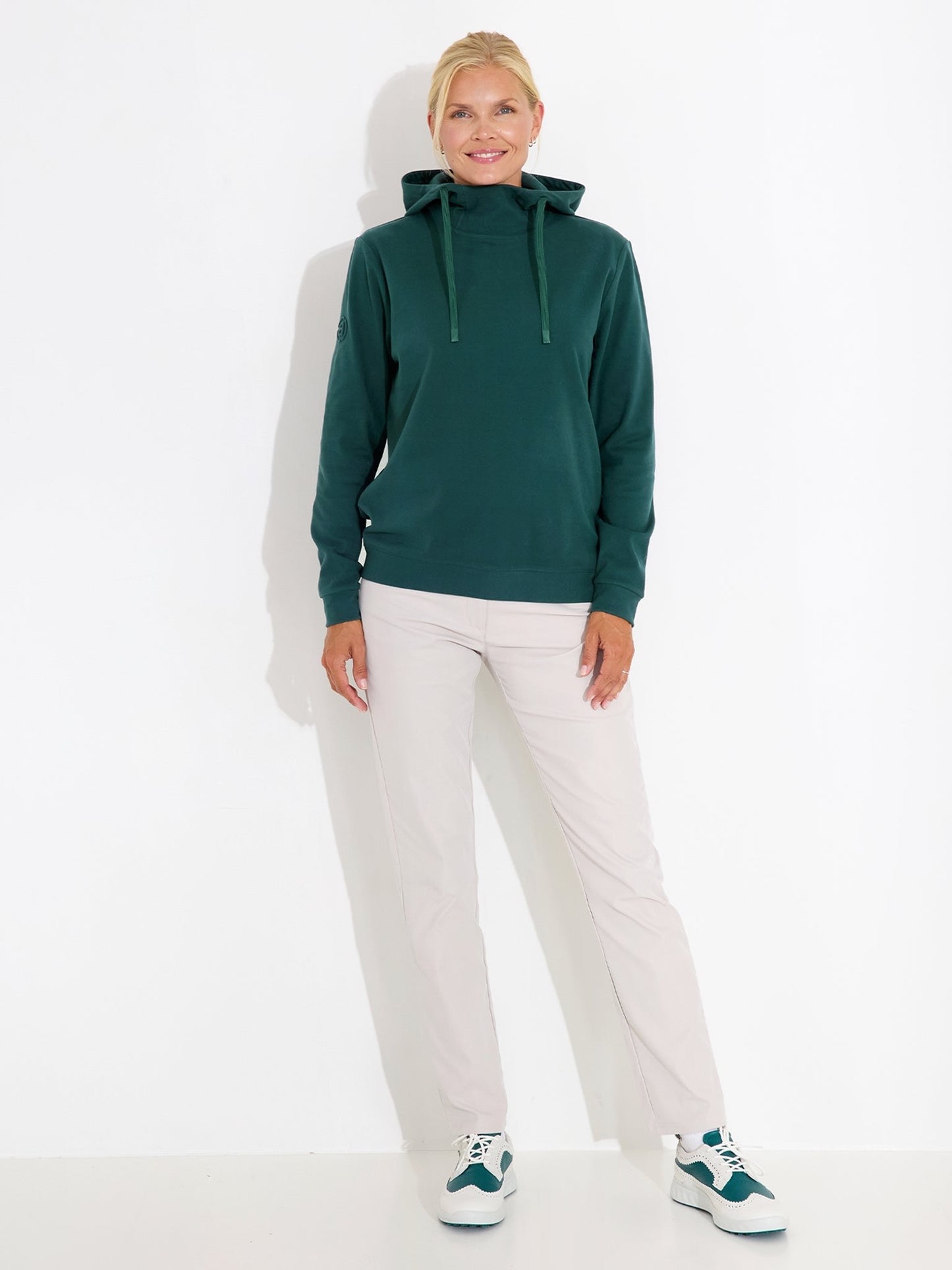 Abacus Banff Hoodie Dames Course Green – Zachte Stretch Golf Hoodie - Afbeelding 4