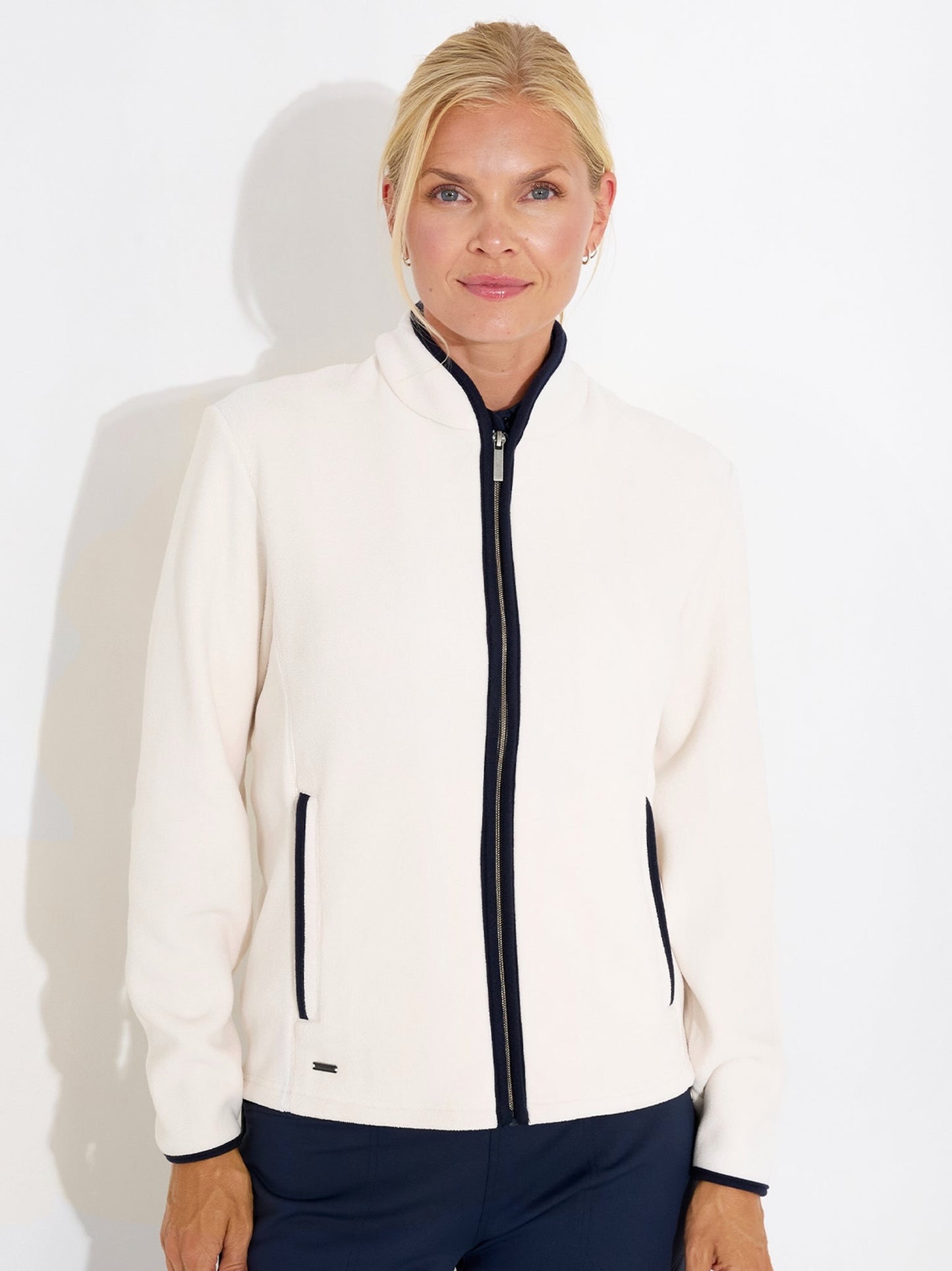 Abacus Foxhills Midlayer Full-Zip Dames Clam – Warme Fleece Golf Midlayer