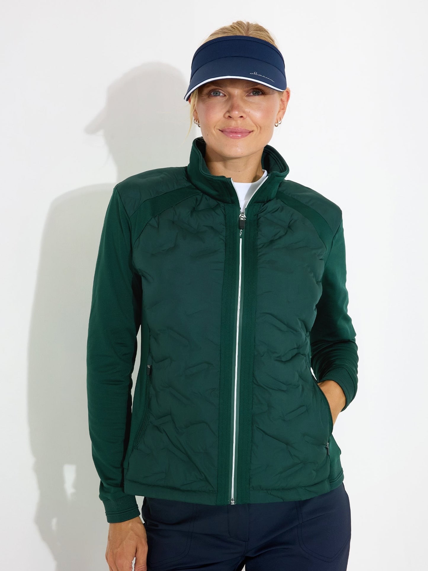 Abacus Portrush Hybrid Golfjas Dames Course Green – Winddicht & Warm
