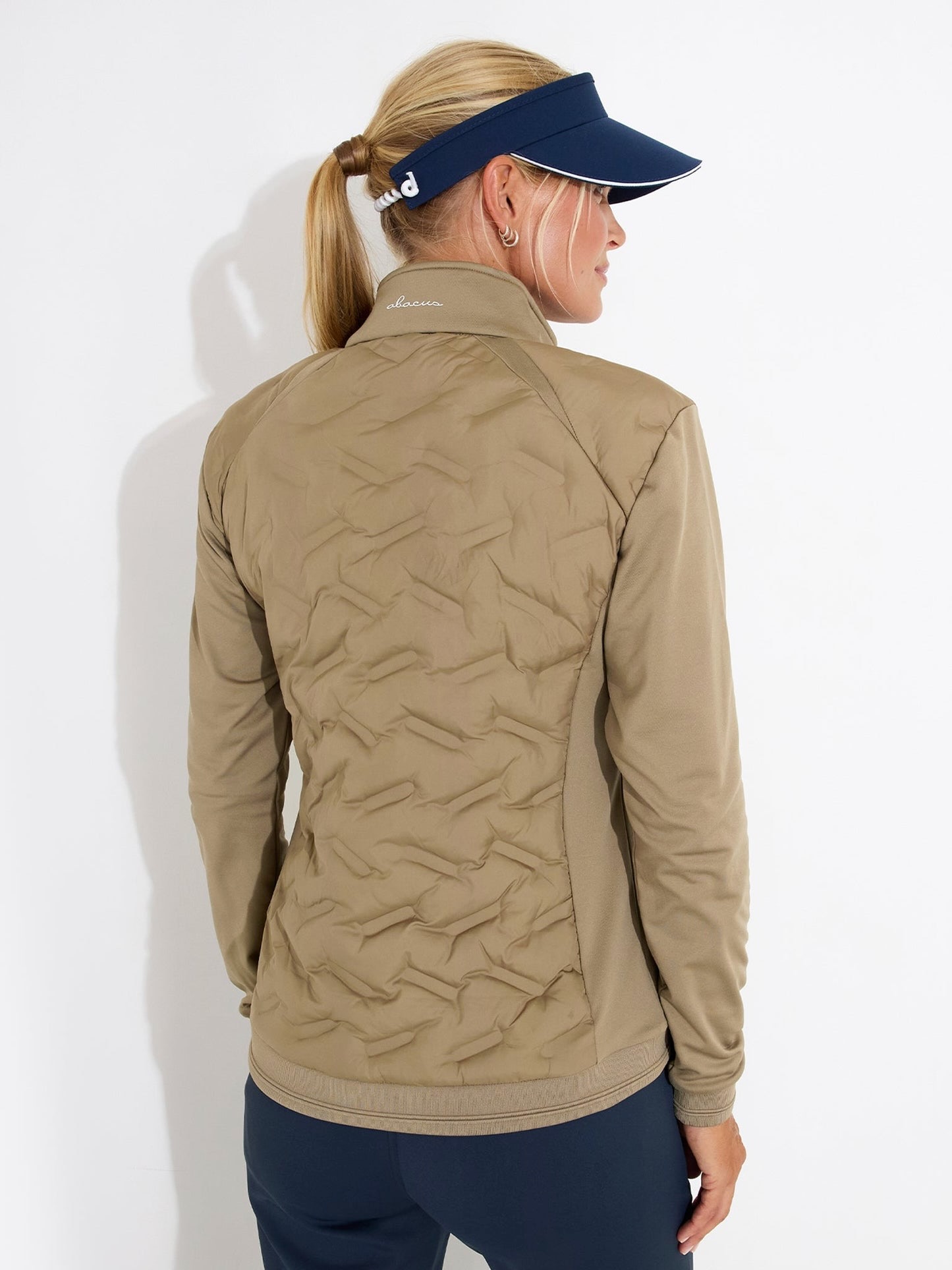 Abacus Portrush Hybrid Golfjas Dames Taupe – Winddicht & Warm