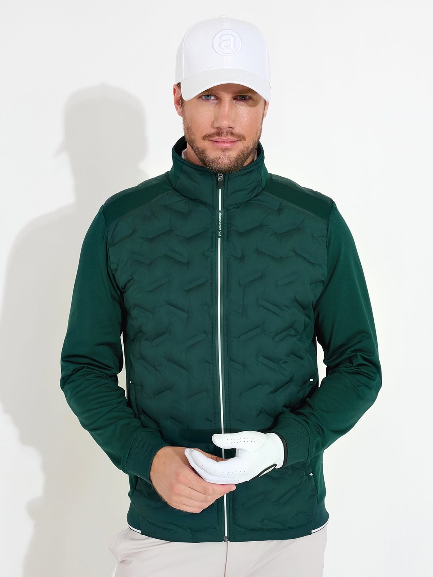 Abacus Portrush Hybrid Golfjas Heren Course Green – Warm & Winddicht