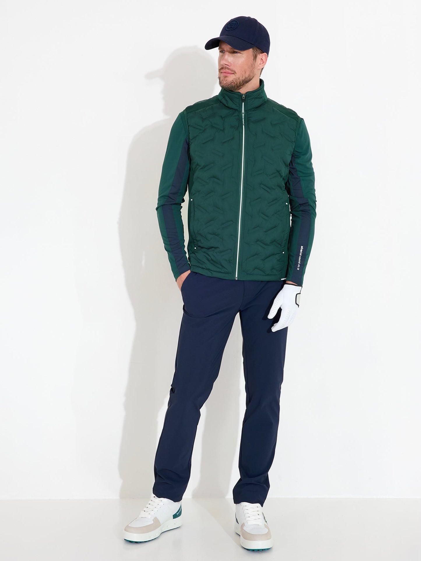 Abacus Portrush Hybrid Golf Bodywarmer Heren Course Green – Warm & Winddicht - Afbeelding 4