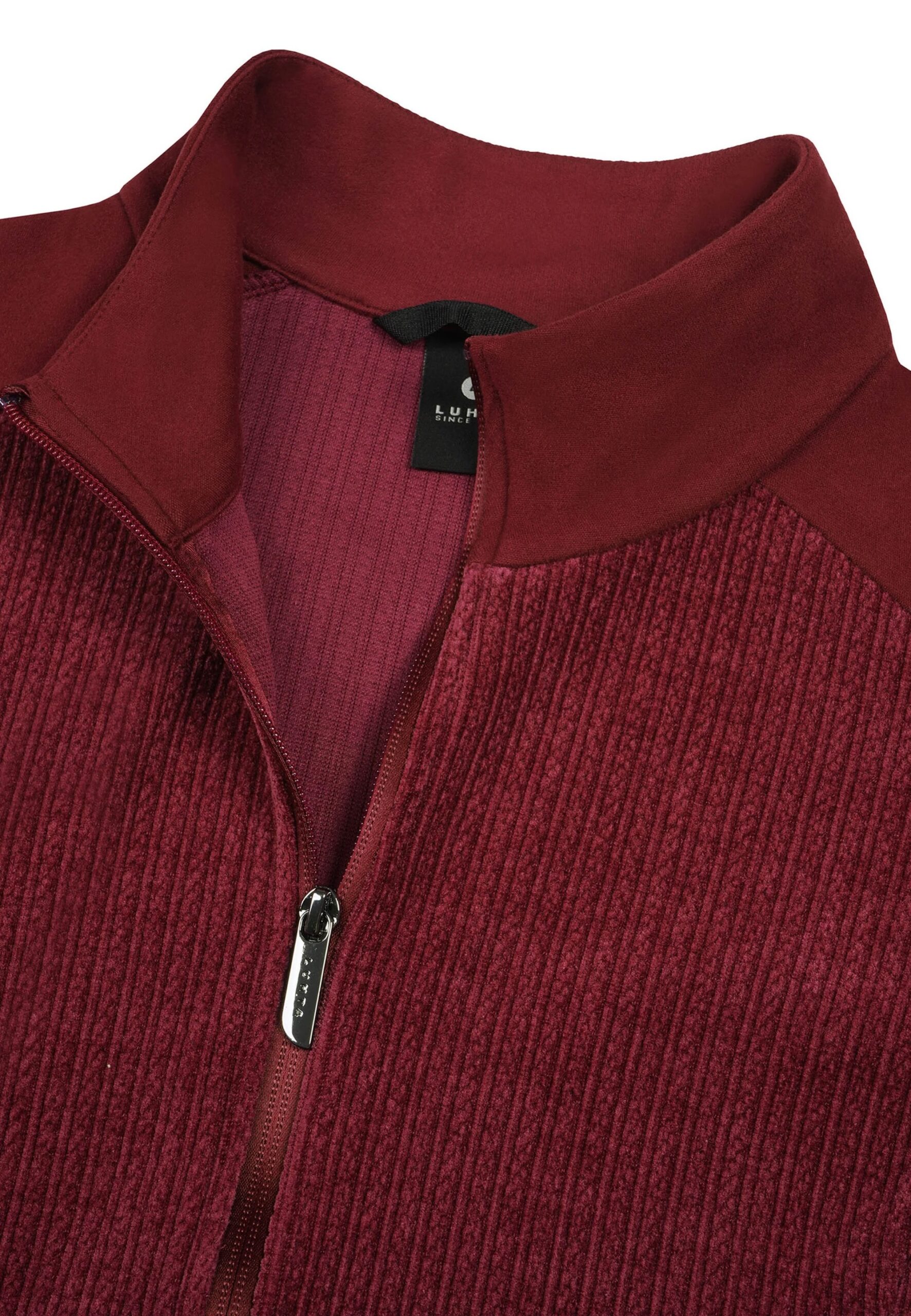 Luhta Auvois Midlayer Vest Dames Donkerrood – Full Zip Golfvest - Afbeelding 4