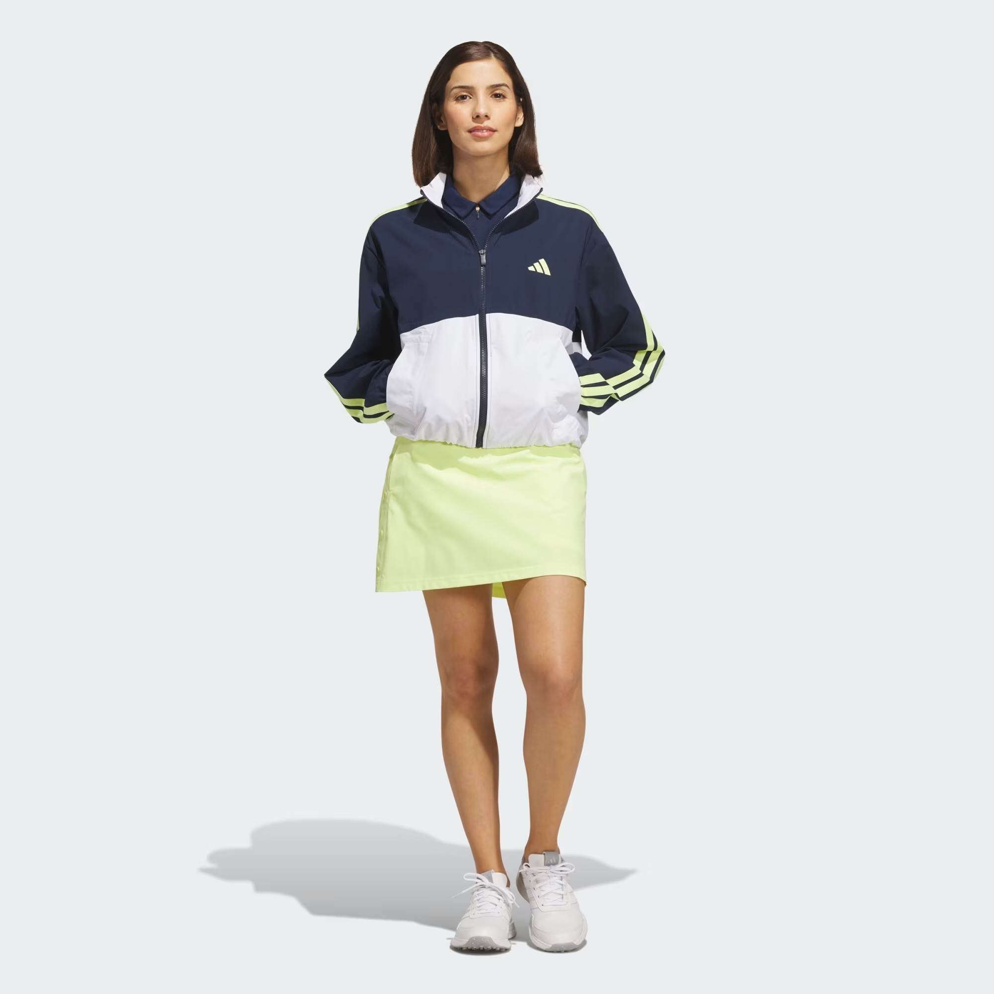 adidas Beyond The Course Colorblock Twistweave Golfjack Dames – Full Zip - Afbeelding 4