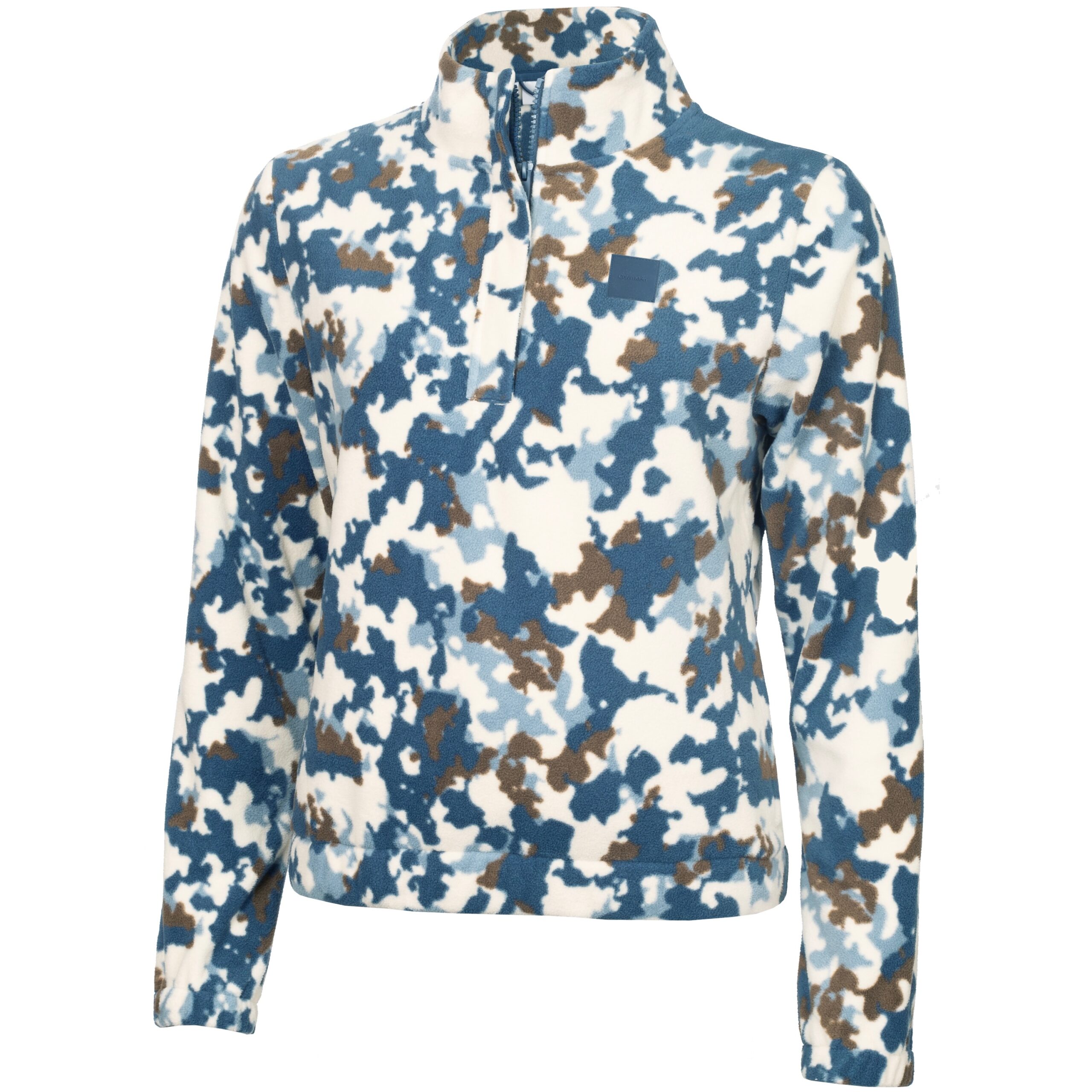 Calvin Klein Celyn Blur Print 1/2 Zip Fleece Dames – Warme Golf Midlayer - Afbeelding 6