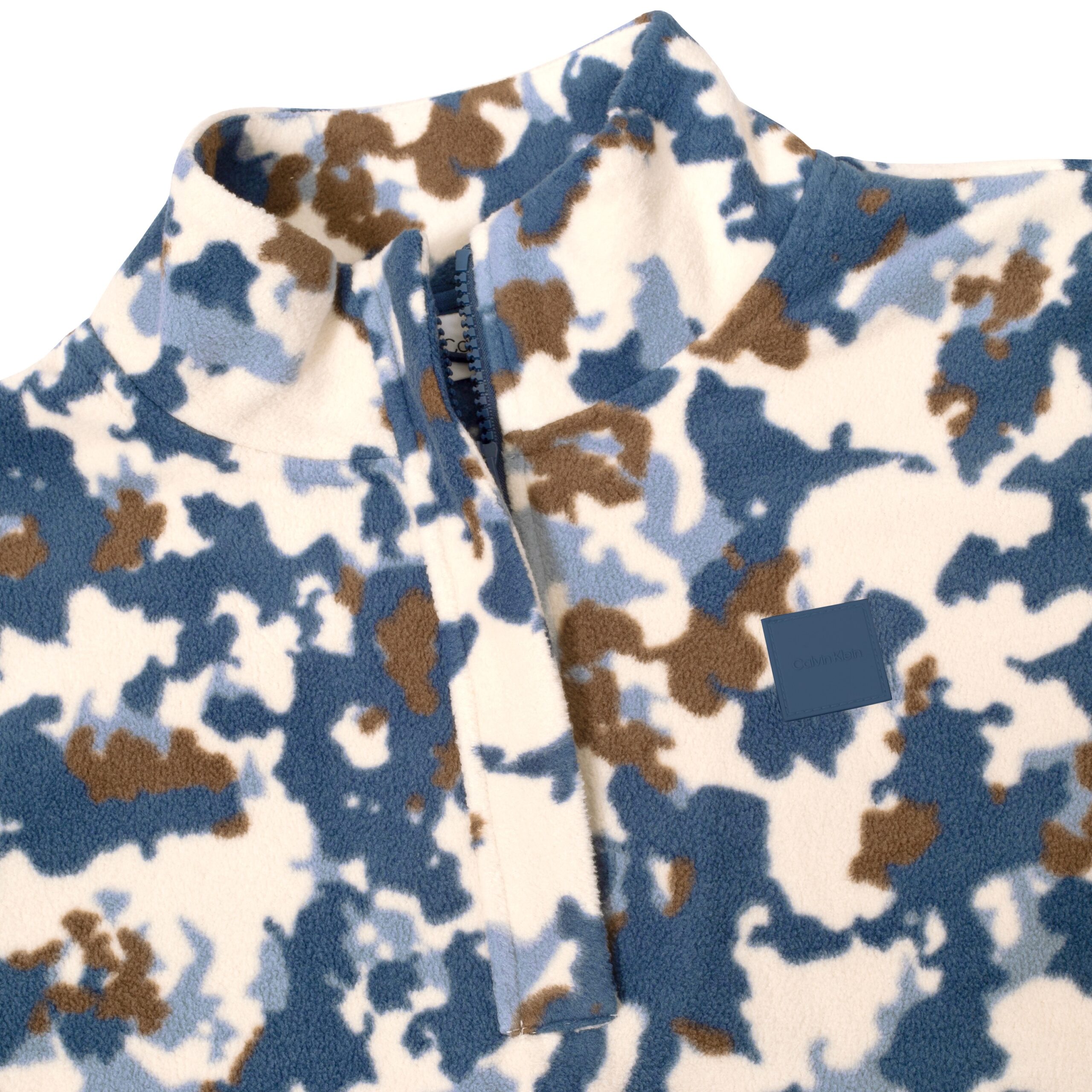 Calvin Klein Celyn Blur Print 1/2 Zip Fleece Dames – Warme Golf Midlayer - Afbeelding 4