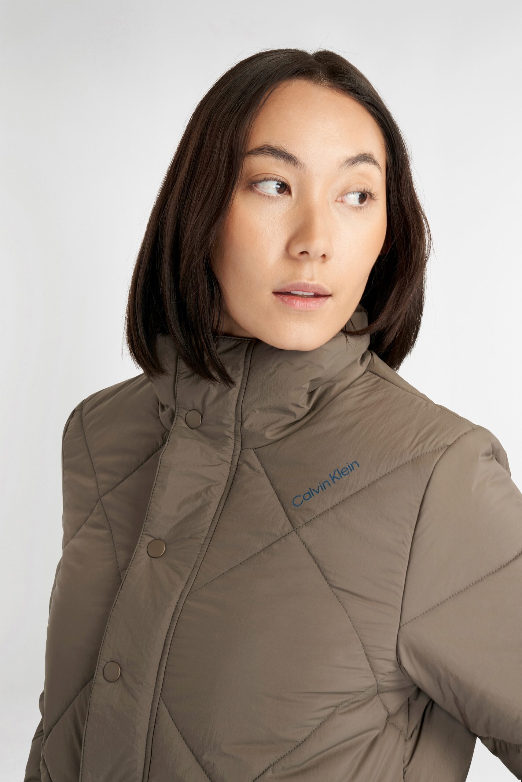 Calvin Klein Icyln Puffer Jacket Dames Cedar Brown – Warme Golf Winterjas - Afbeelding 9