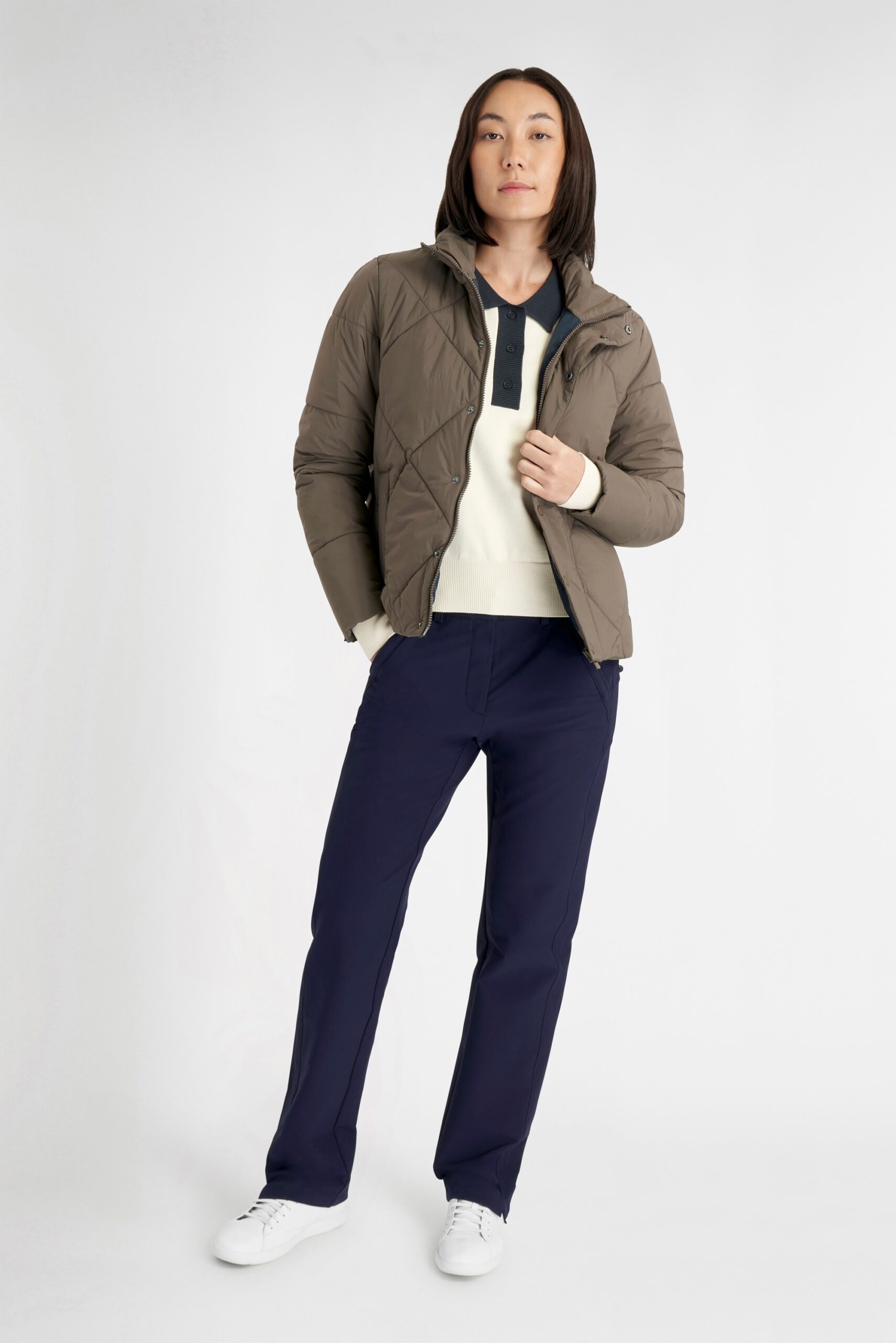 Calvin Klein Icyln Puffer Jacket Dames Cedar Brown – Warme Golf Winterjas
