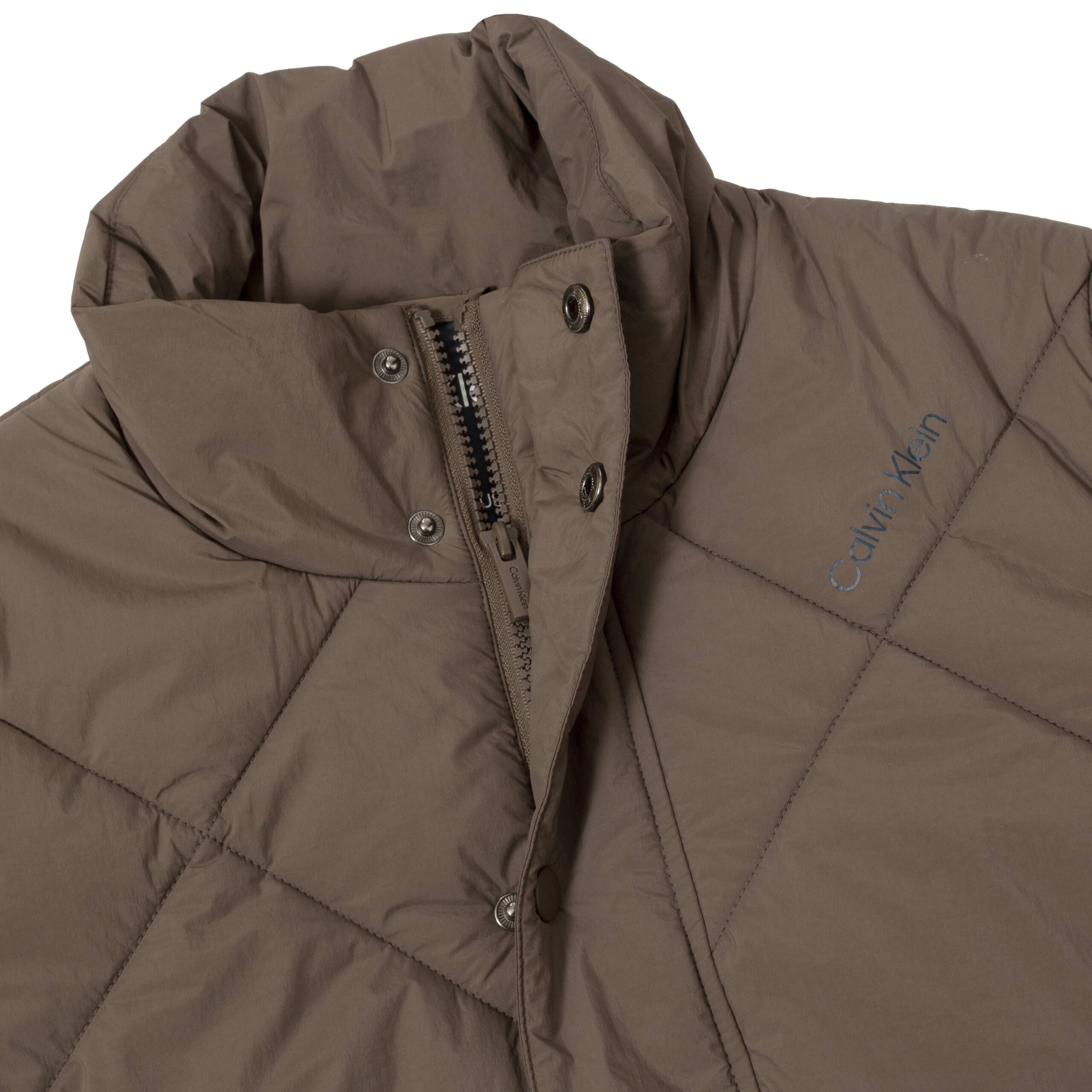 Calvin Klein Icyln Puffer Jacket Dames Cedar Brown – Warme Golf Winterjas - Afbeelding 5