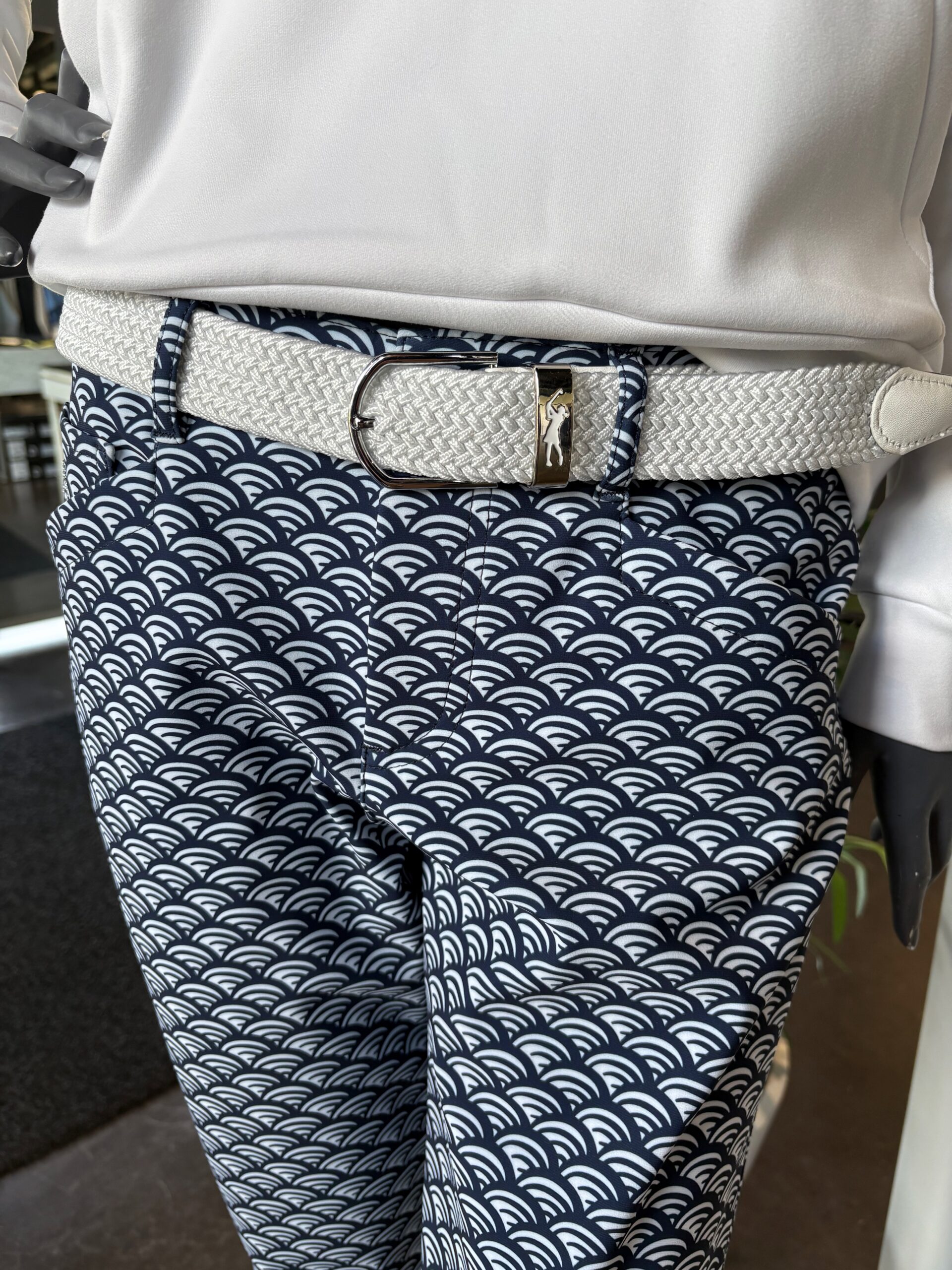 Alberto Jana Waves WR Dames Golfbroek – Stretch Golfbroek met Print - Afbeelding 3