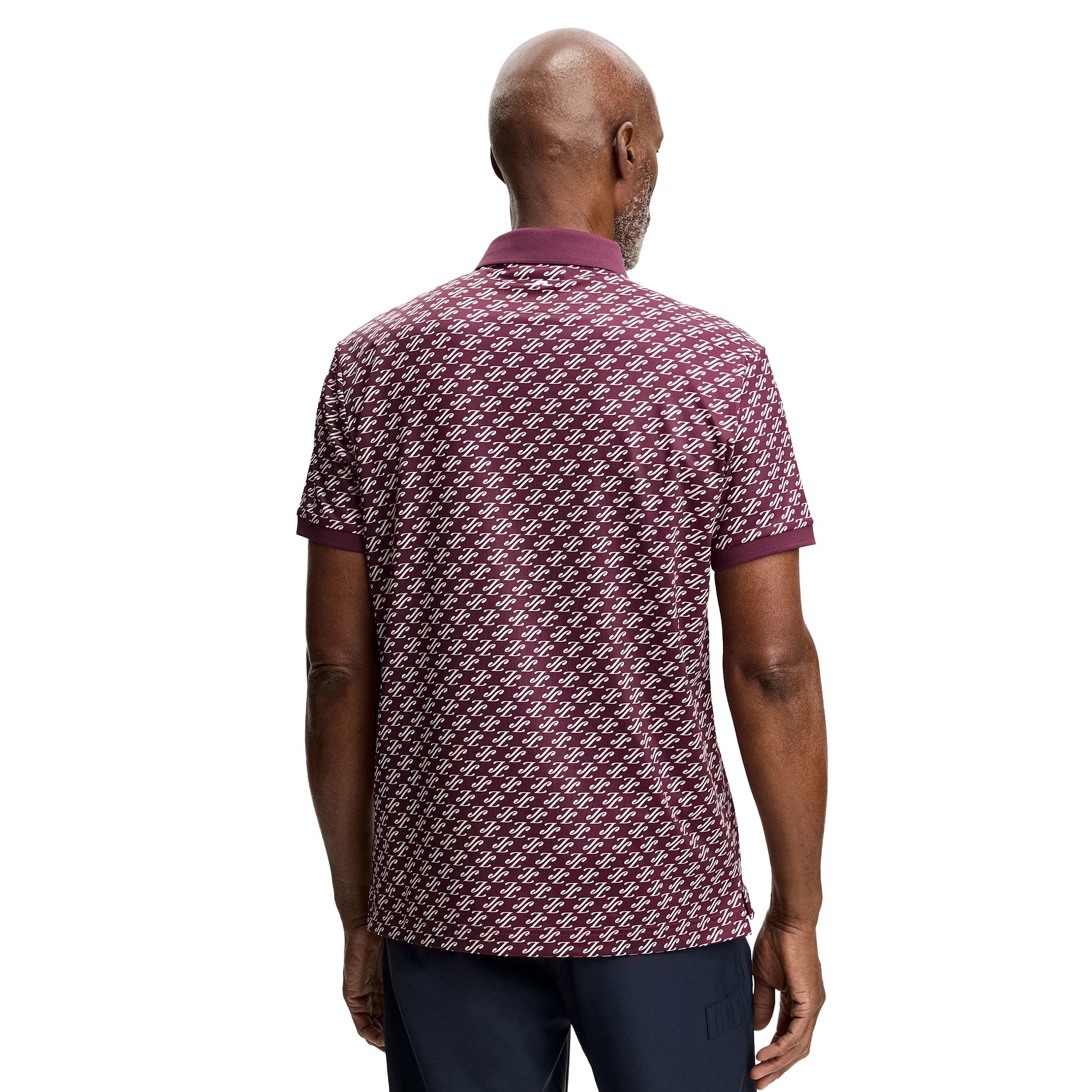 J.Lindeberg Tour Tech Print Polo Heren – Stretch Golfpolo