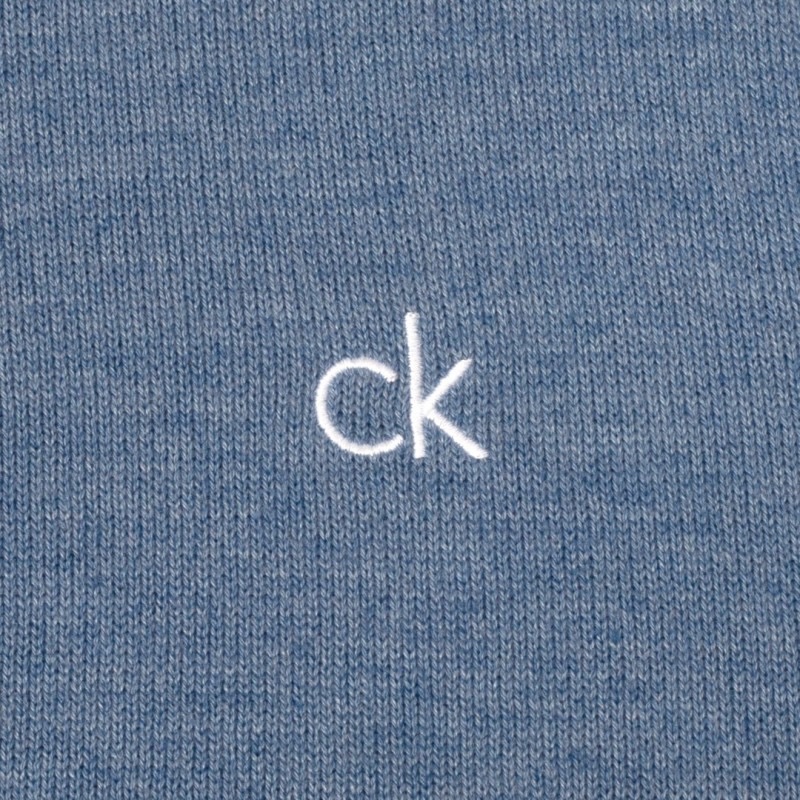 Calvin Klein Avenue Sweater Heren Denim – Golf Pullover met Half-Zip - Afbeelding 6
