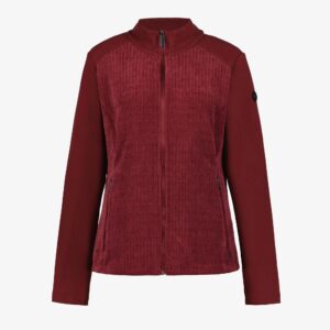 Luhta Auvois Midlayer Vest Dames Donkerrood – Full Zip Golfvest