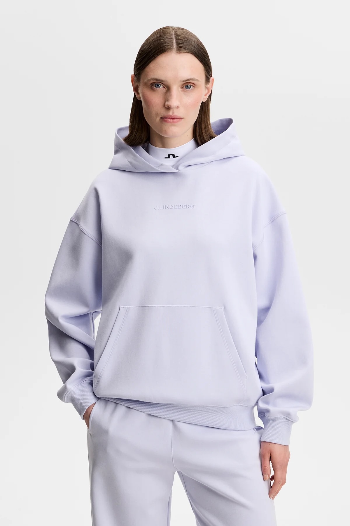 J.Lindeberg Cove Hood Dames Purple Heather – Golf Hoodie