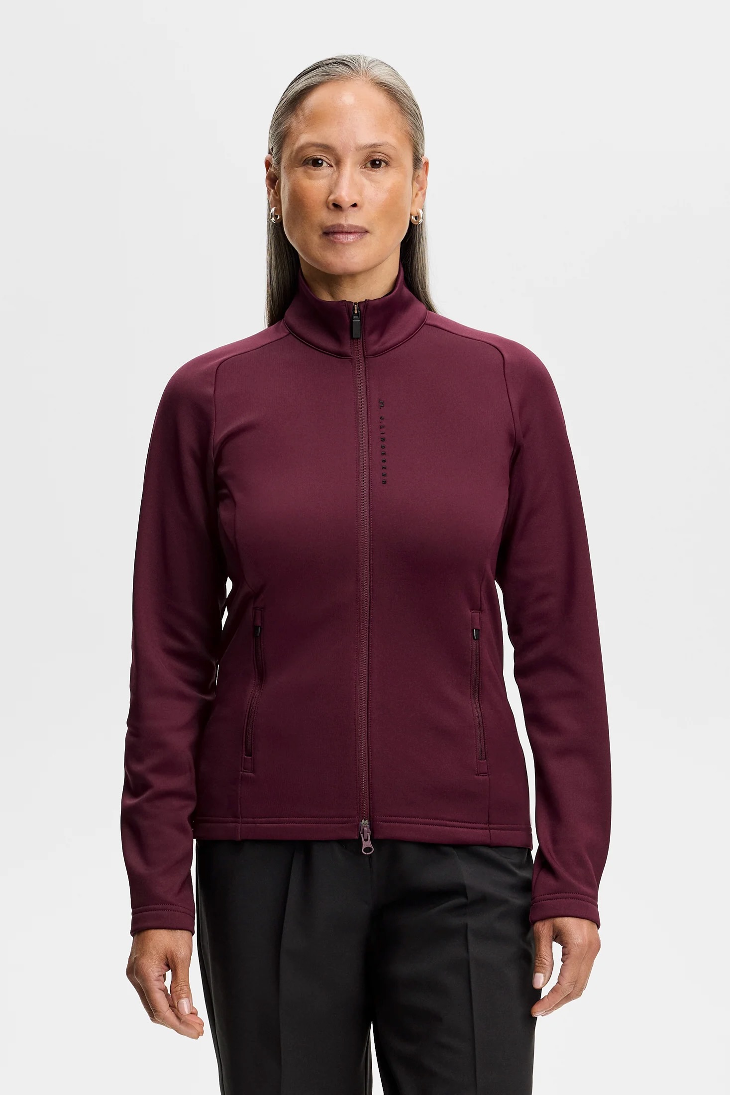 J.Lindeberg Selena Full Zip Mid Layer Dames – Stretch Golf Midlayer