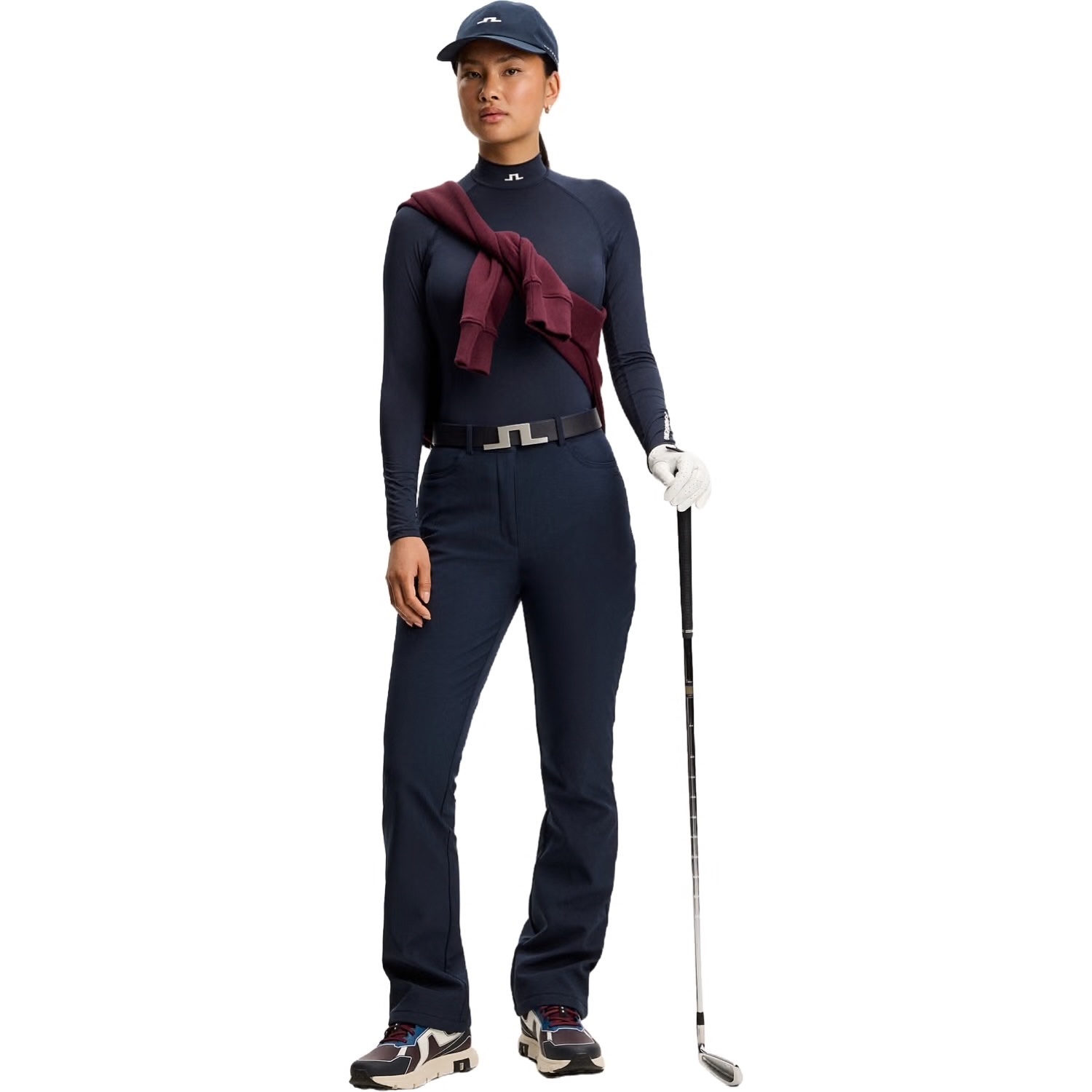 J.Lindeberg Mia Bonded Golfbroek Dames JL Navy – Warm & Waterafstotend